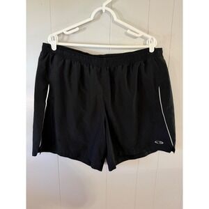 C9 by Champion Athletic Shorts Mens XL Black Elastic Waistband Drawstring Piping